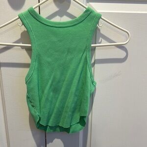 Green Sleeveless Women's Top